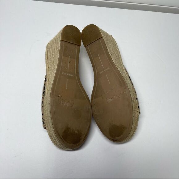 Dolce Vita Bela Leopard Spotted Wedge Sandals Size 8 - Picture 7 of 11